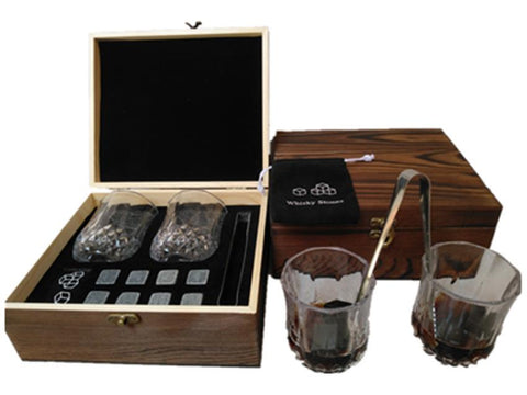 Whisky Stones Drinking Glass Gift Pack Father's Day