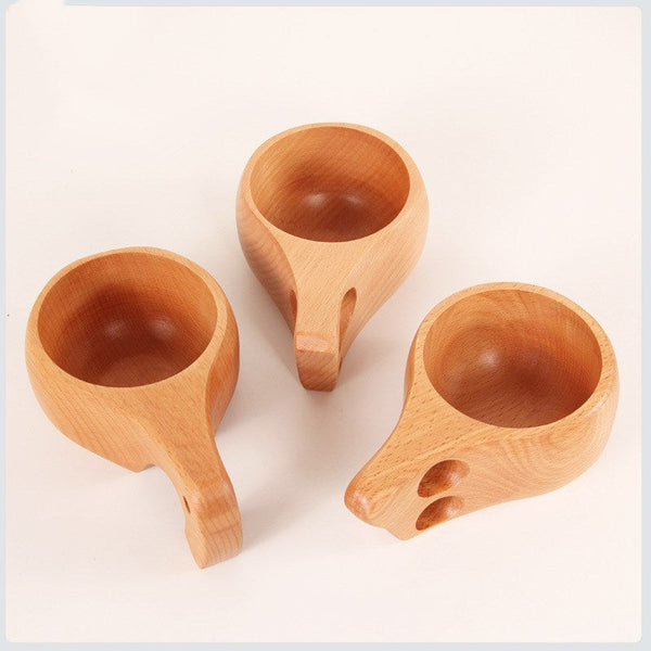 Finnish Kuksa Outdoors Beech Coffee Cup Mugs