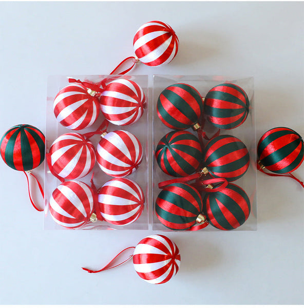 Christmas Tree Ornament 8Cm Round Ball Decoration Window Display Hanging Seasonal Decorations