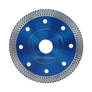 105 / 115 125Mm Diamond Dry Wet Saw Blade For Porcelain Tile Ceramic Cutting Blue
