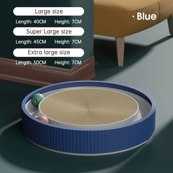 Multi Function Round Cat Scratching Board With Ball Toy Scratcher Funny Sharpen Nails Scraper Can Replace Nest For Cats Furniture & Scratchers