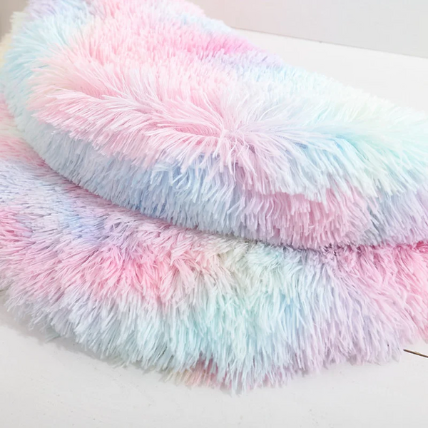 Soft Plush Round Cat Bed Mat For Small Dogs Cats Cozy Fleece Pet Sleeping Kitten Puppy Nest Warm Cushion Accessories Pet Beds