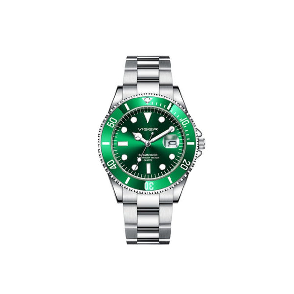 Veile Studios 1066 Leisure Business Watch Luminous Green Water Ghost Steel Band Waterproof Quartz For Men Watches