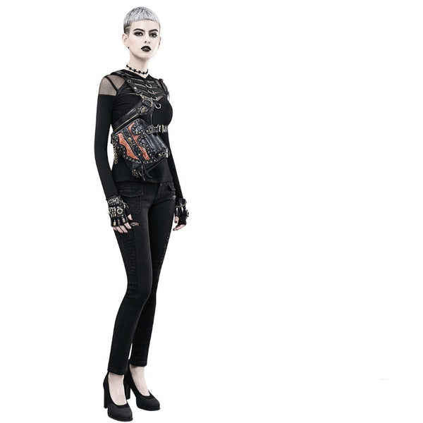 Women Backpacks Steampunk Motorcycle Bag