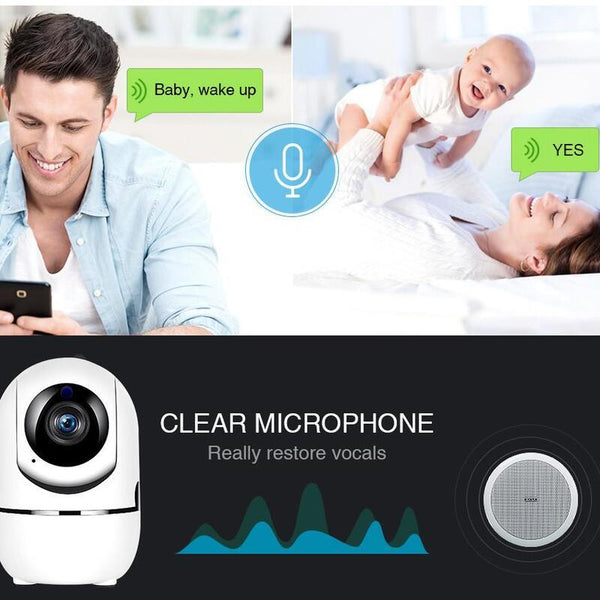 Compact Cameras 1080P Full Hd Wireless Ip Automatic Tracking Motion Security Cameras