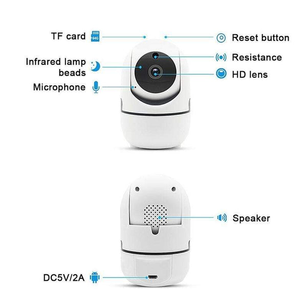 Compact Cameras 1080P Full Hd Wireless Ip Automatic Tracking Motion Security Cameras