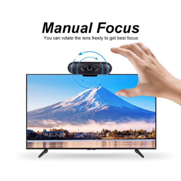 1080P Hd Video Conferencing Camera Usb Free Drive Live With Microphone Webcams