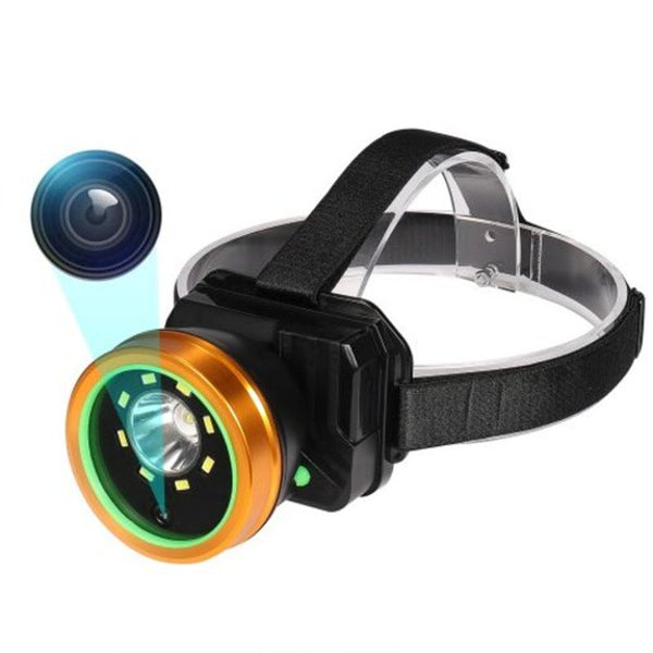 Led Headlight Super Bright 1080P Waterproof 2 Mode Outdoor Video Recorder Camera