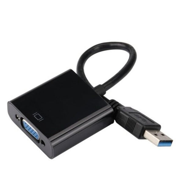 1080P Usb 3.0 To Vga Display Video Graphic External Cable Adapters Black Monitor/Av Cables & Adapters