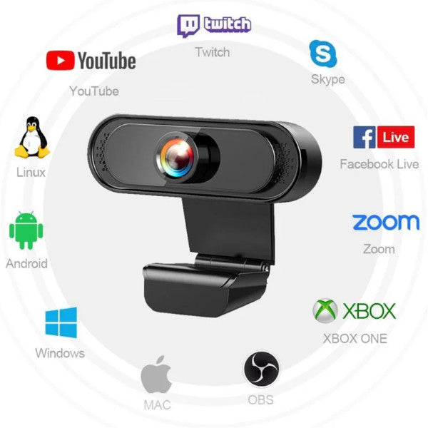 1080P720p Webcam Hd Camera With Built In Microphone Usb Cameras For Live Broadcast Video Calling Conference Work