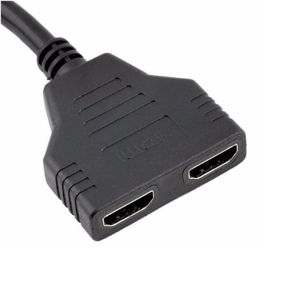 Dual Port Y Splitter V1.4 Male To Double Female Adapter Cable Converter Hdmi Compatible