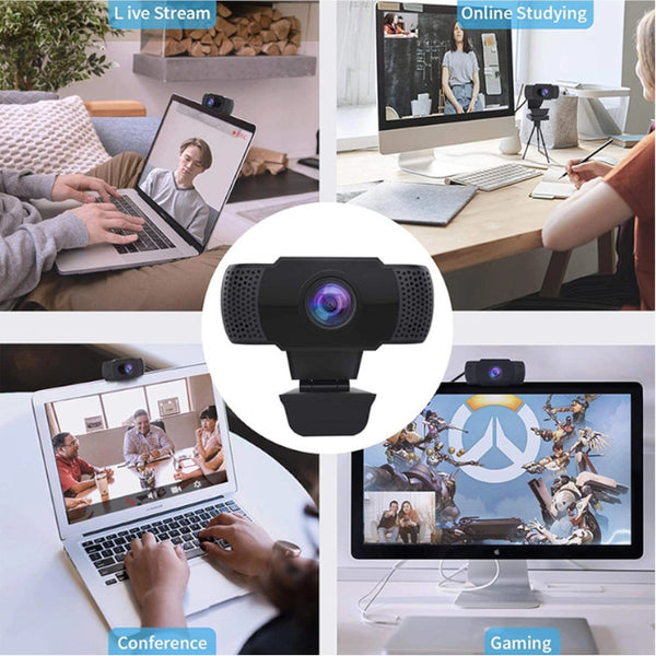 1080P Webcam With Microphone Wansview Usb 2.0 Desktop Laptop Computer Camera Auto Light Correction