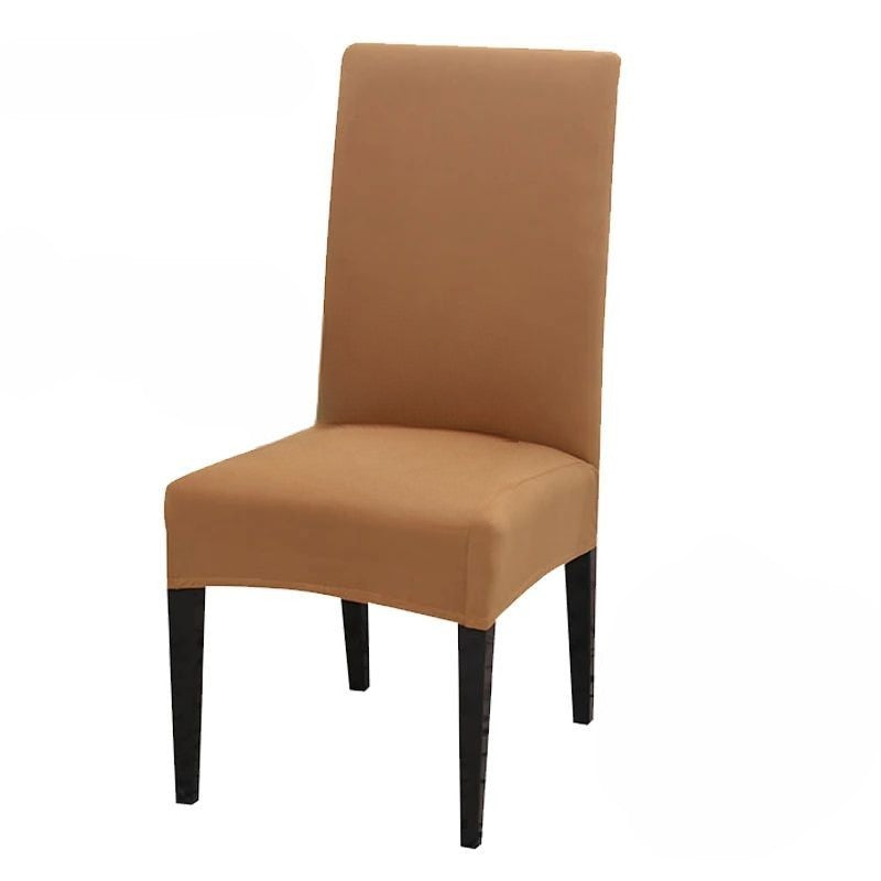 Chair Cover Camel Anti Dirt Waterproof Elastic Material For Dining Room Kitchen Slipcovers