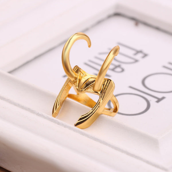 Simple Design Rocky Ring Irregular Gold Fang Statement Finger Rings