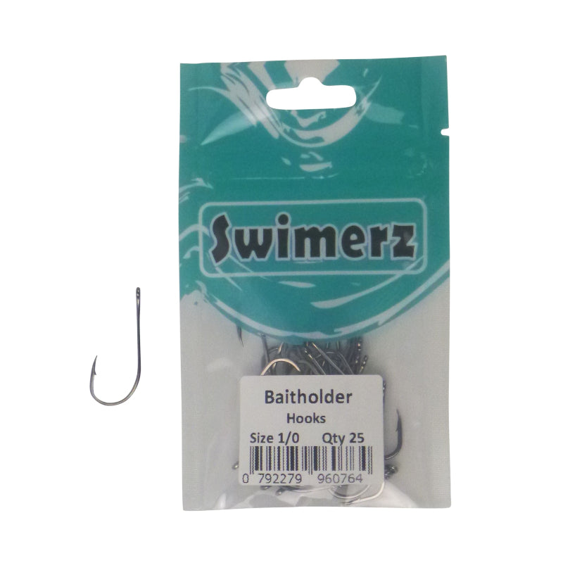 Swimerz 1/0 Baitholder Hook Qty 25 Hooks