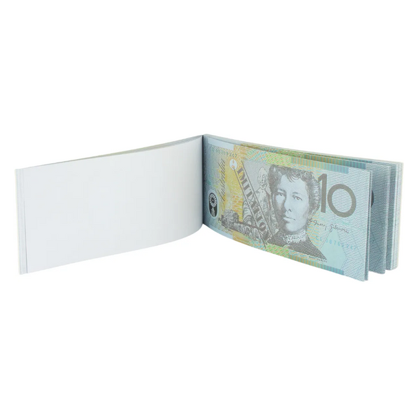 Br Party 10 Dollar Australian Souvenir Note Pad Fake Aud Money Pack Of 50 Sheets Notebooks