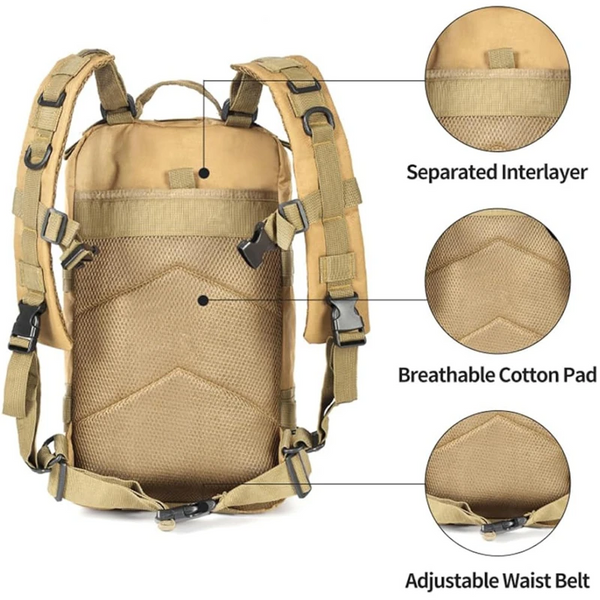 Lawaia Tactical Backpacks 30L/50L Outdoor Rucksacks Camping Hiking Trekking Fishing Hunting Bag With Bottle Holder Daypacks