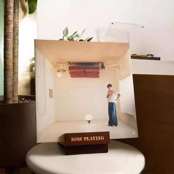Vinyl Record Storage Rack Solid Wood Display Stand Wooden Organizer Shelf Storage Boxes
