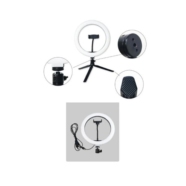 10 Inch Mobile Phone Live Fill Light With Tripod Led Ring Desktop Selfie Beauty Photo Shooting