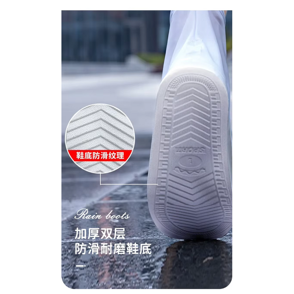 Silicone Waterproof Shoe Cover Unisex Shoes Protectors Rain Boots For Indoor Outdoor Rainy Reusable Quality Non Slip Shoe Covers