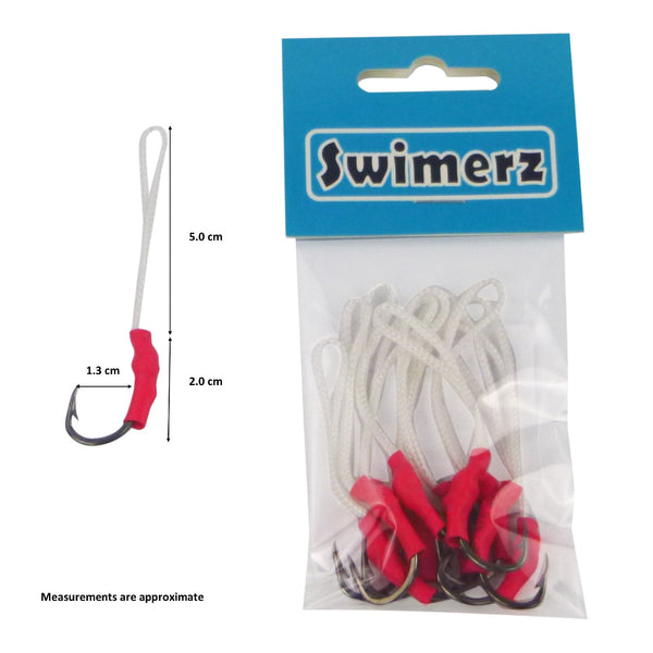 Swimerz 1/0 Single Assist 10 Pack Hooks