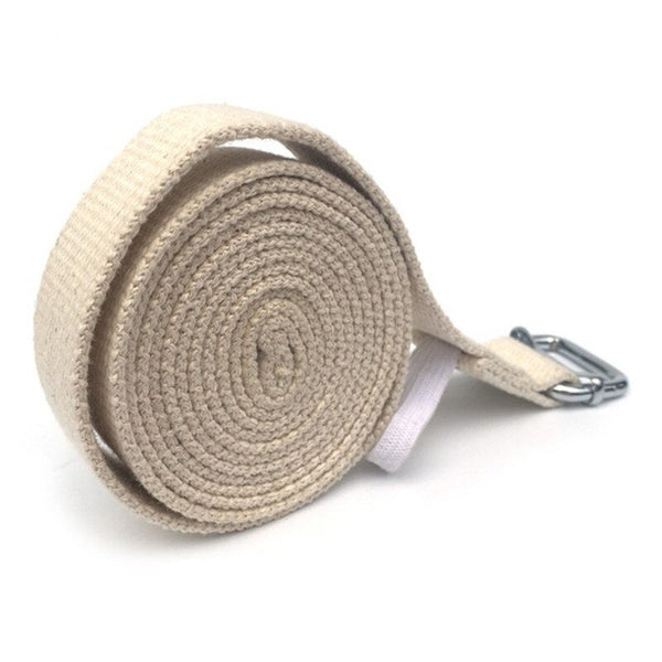 10Ft Yoga Stretching Strap Cotton Exercise Grey Yoga Straps