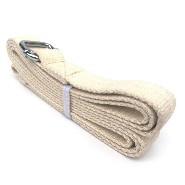 10Ft Yoga Stretching Strap Cotton Exercise Grey Yoga Straps
