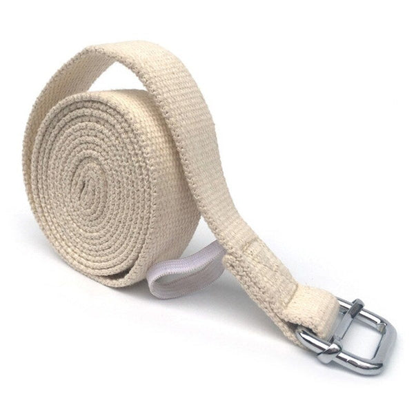 10Ft Yoga Stretching Strap Cotton Exercise Grey Yoga Straps