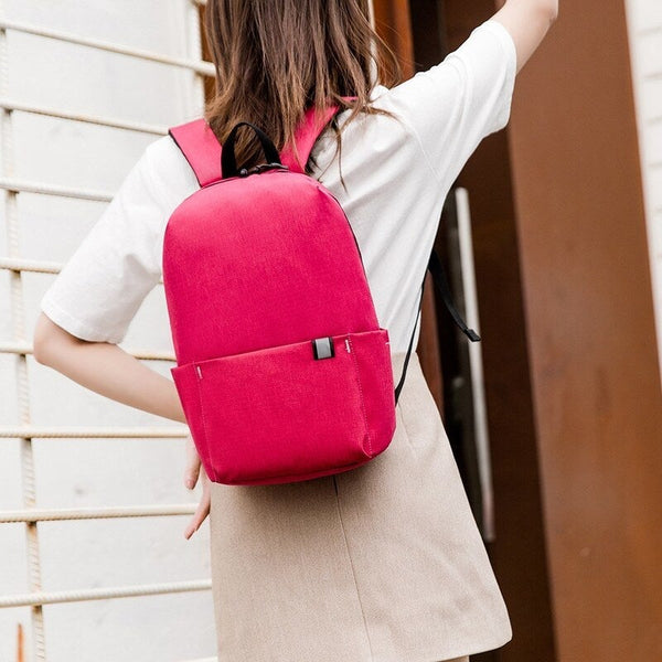 10L Backpack Water Repellent Bag Black Bags