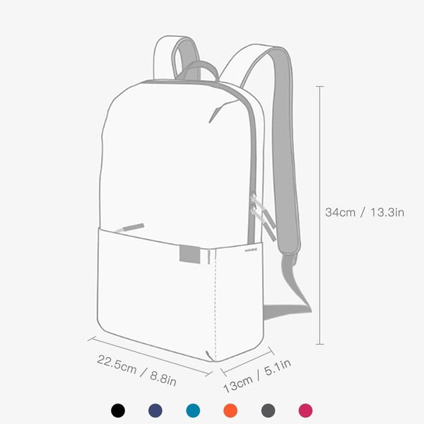 10L Backpack Water Repellent Bag Blue