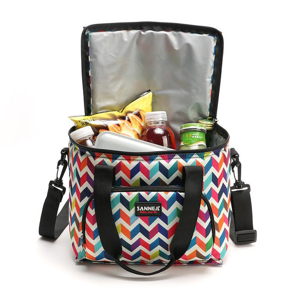 10L Thermal Food Picnic Lunch Bags Cooler Box Portable Multifunction Lunchboxes & Bags