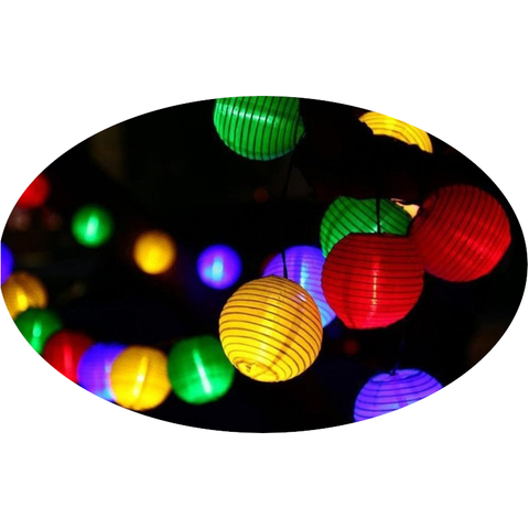 10Leds20leds30leds Solar Lantern Shape String Light For Landscape Yard Outdoor Decor Lights Color Lanterns