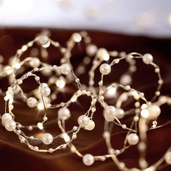 Indoor 10M 100Led Beads Battery Powered Copper Wire String Lights