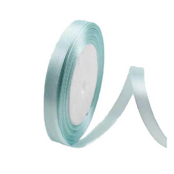 10Mm Width Satin Hair Ribbon Wedding Party Decoration Gift Banquet 3M Light T Blue Ribbons & Bows