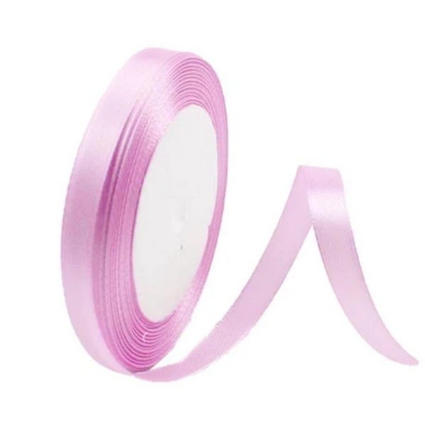 10Mm Width Satin Hair Ribbon Wedding Party Decoration Gift Banquet 5M Pink Purple Ribbons & Bows