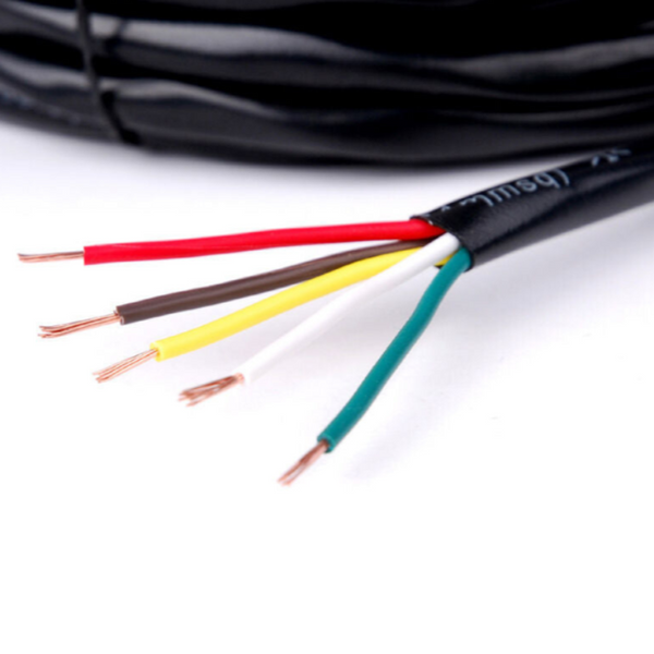 Horusdy 10M X 5 Core Wire Cable Trailer Automotive Boat Truck Coil V90 Pvc Trailer Parts