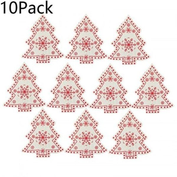 10Pcs Diy Christmas Tree Hanging Decorations Seasonal Decorations