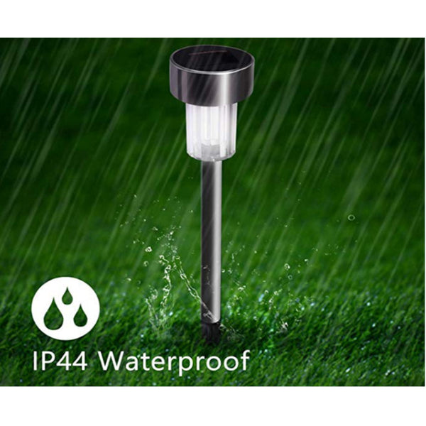 10Pack Solar Garden Lights Stainless Steel Waterproof Led Powered Pathway Outdoor Landscape Lighting For Lawn Patio Yard Walkway Landscape & Walkway L