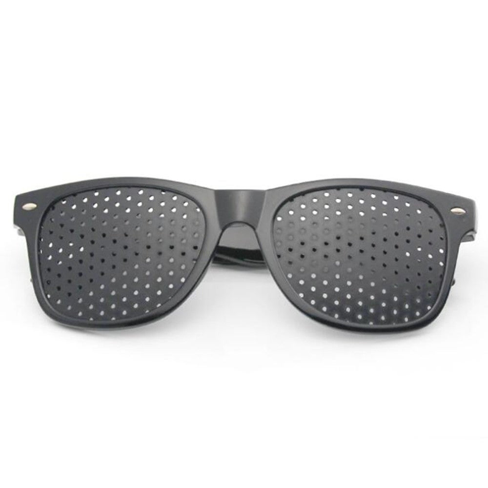 10Pcs Black Eyesight Improvement Care Exercise Eyewear Glasses Training Cycling Pin Small Hole Sunglass Camping Eyeglasses Sunglasses Goggles