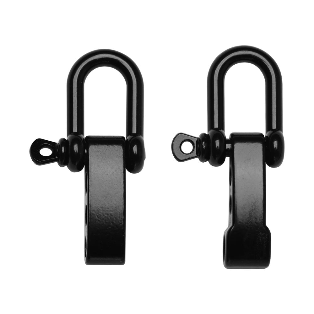 10Pcs Black U Shaped Shackle Buckle Stainless Steel Bracelet Buckles Outdoor Camping Survival Rope Bracelets Accessories Paracords