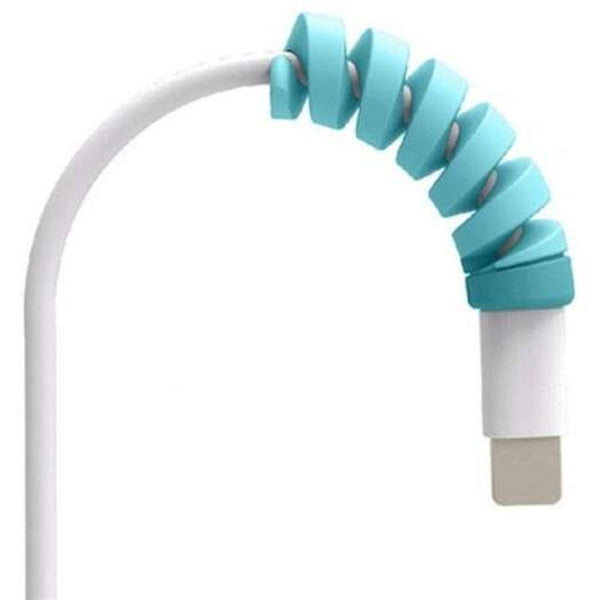 10Pcs Cable Cord Screw Phone Accessory Protects Cute For Iphone Blue Hosta