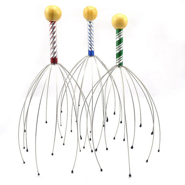 10Pcs Creative Octopus Head Scalp Massager Neck Equipment Stress Relieve Relax Claw Pain Relief Body Tools