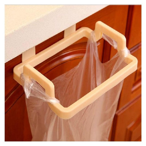 10Pcs Door Hanging Garbage Bag Holder Rag Rack For Home Kitchen Cabinet Storage Creamy