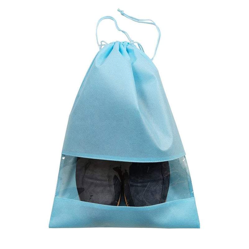Shoe Organisers 10Pcs Drawstring Storage Bag With See Through Shoe Bags