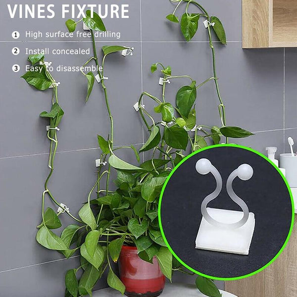 Invisible Wall Rattan Clips Decor Hanging Tools Plant Ties & Supports