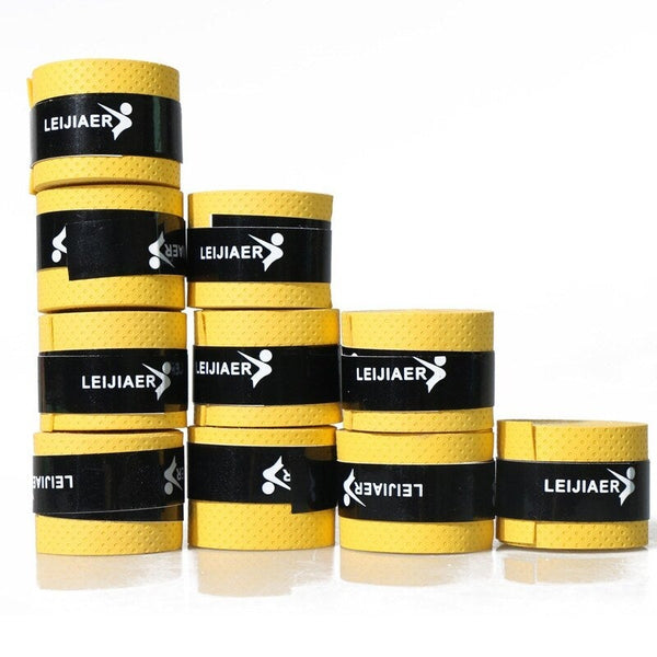 10Pcs Lot Tennis Racket Grip Tape Yellow Tennis Racket Grips