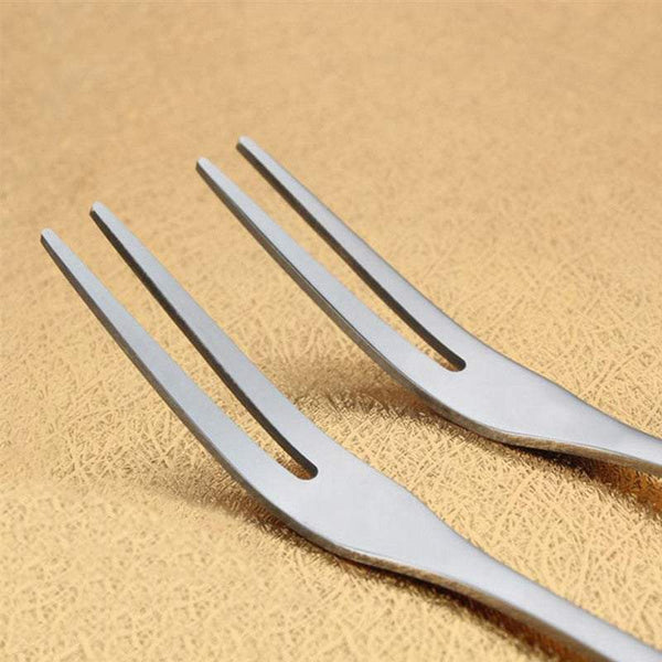 Decorative Tableware 10Pcs Or 20Pcs Mini Stainless Steel Fruit Dessert Salad Forks