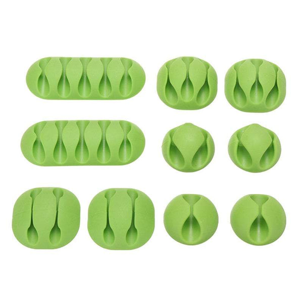 Cable Organisers 10Pcs / Set Clips Cord Organizer Durable Self Adhesive Wire Holder Cable Ties & Organisers