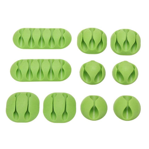 Cable Organisers 10Pcs / Set Clips Cord Organizer Durable Self Adhesive Wire Holder Cable Ties & Organisers