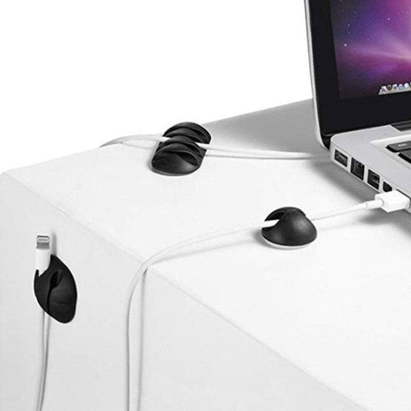 Cable Organisers 10Pcs / Set Clips Cord Organizer Durable Self Adhesive Wire Holder Cable Ties & Organisers